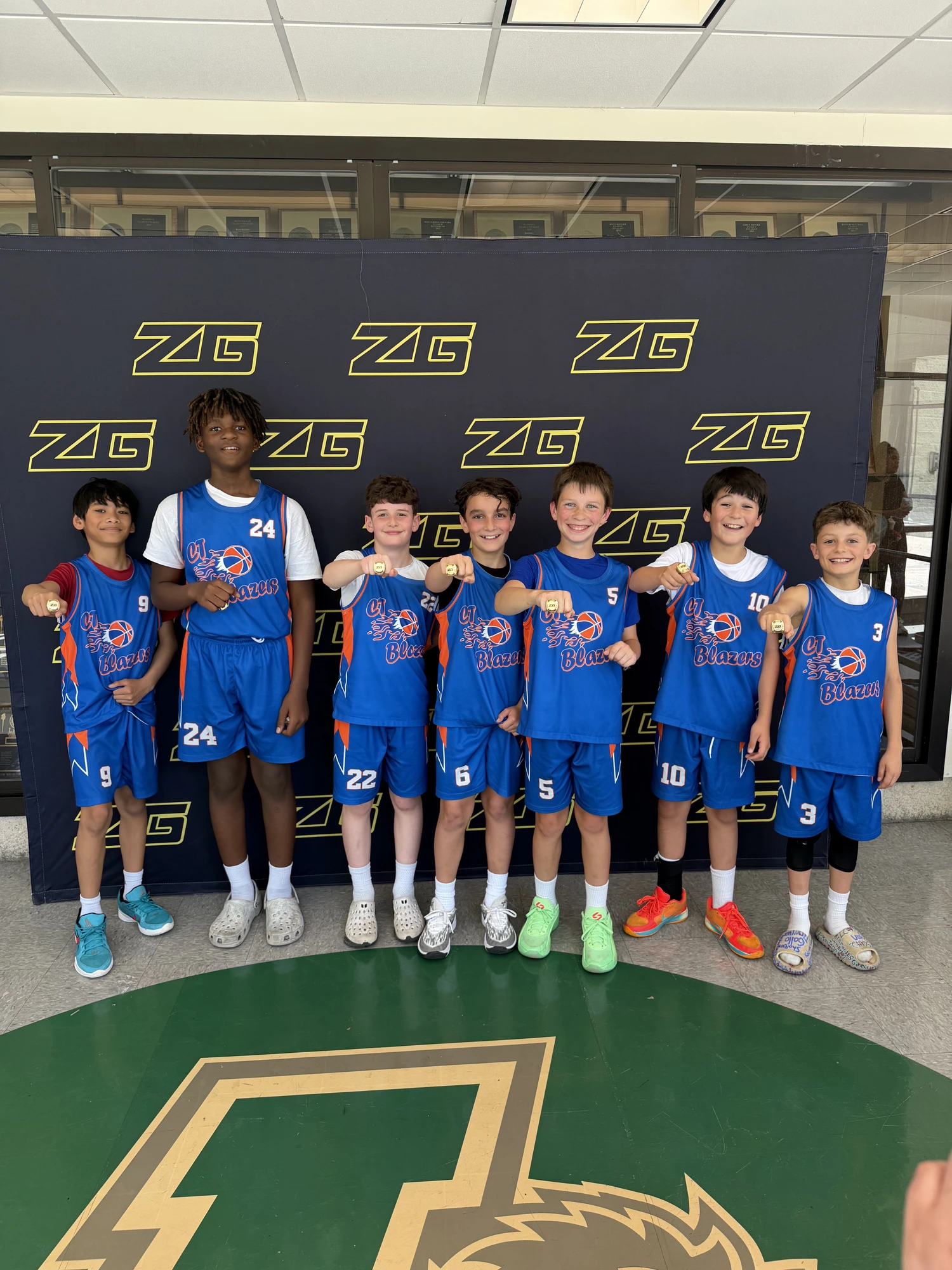 CT Blazers championship team celebrating