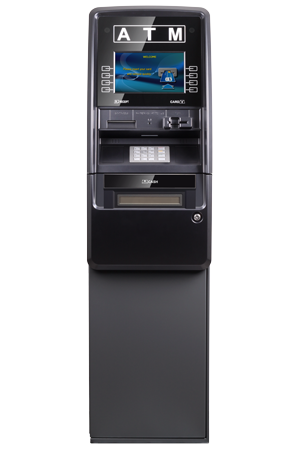 GenMega Onyx retail ATM front view — EMV certified with 8 inch color LCD