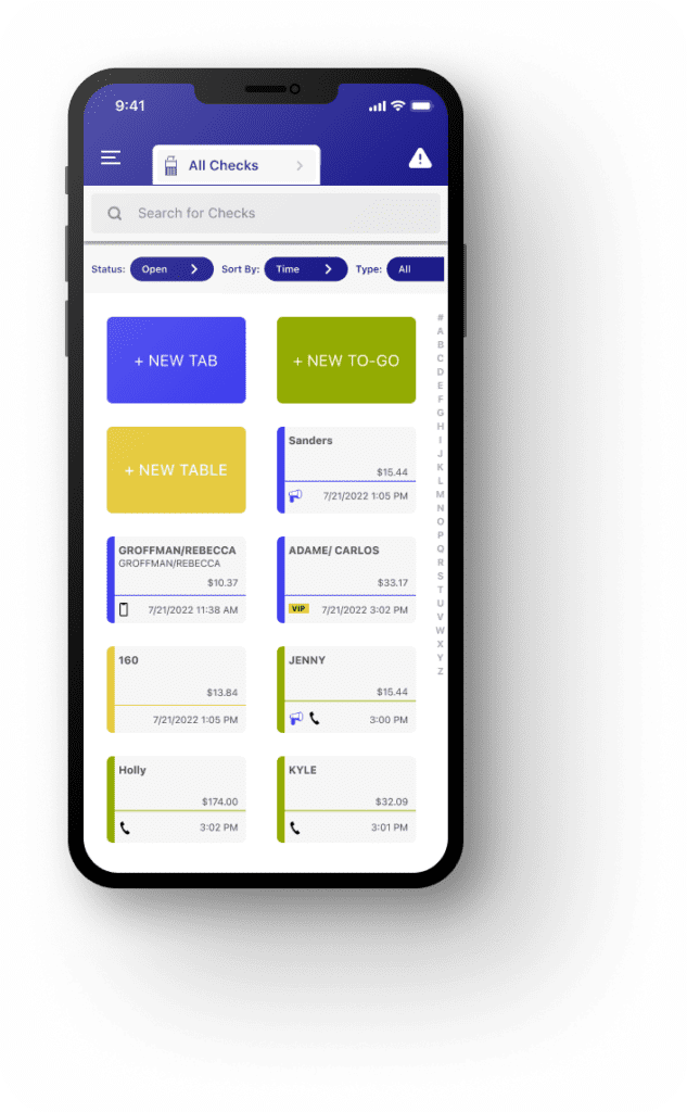 Union POS all-checks overview after payment