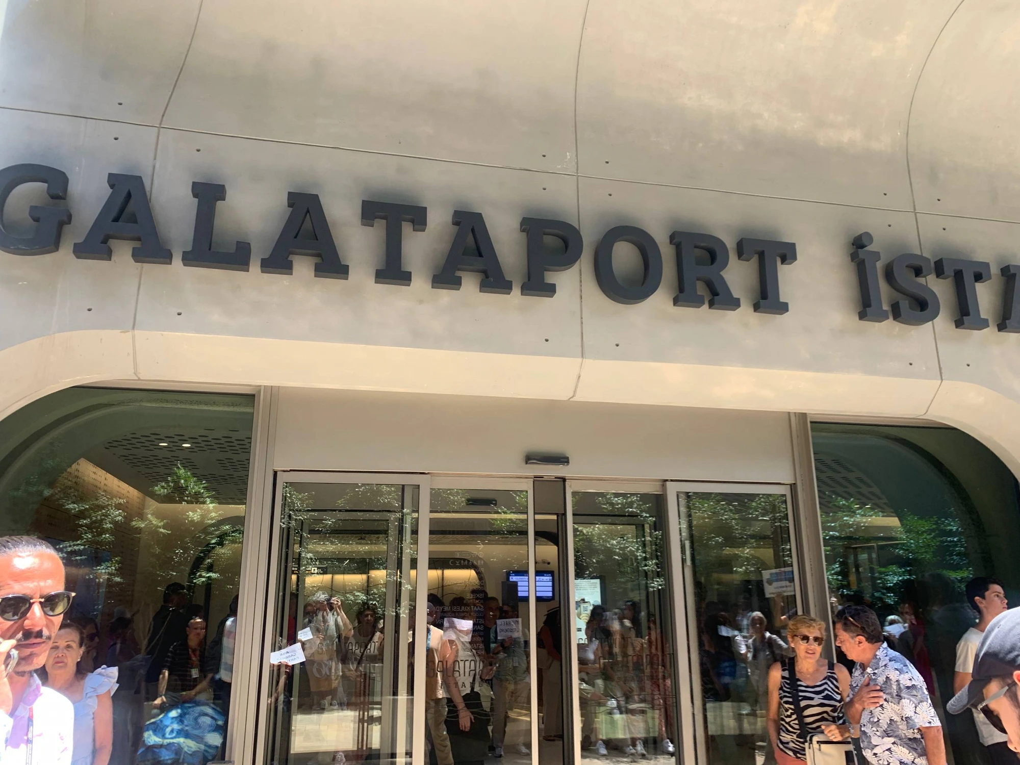 Galataport Istanbul cruise terminal entrance where shore excursion guests are met