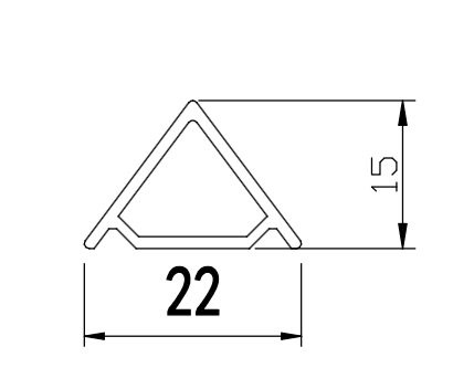 Tall Pyramid — 22 × 15 mm