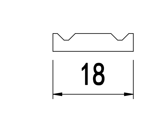 Micro Chevron — 18 mm