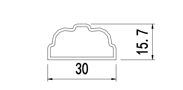 Segmented Dome — 30 × 15.7 mm