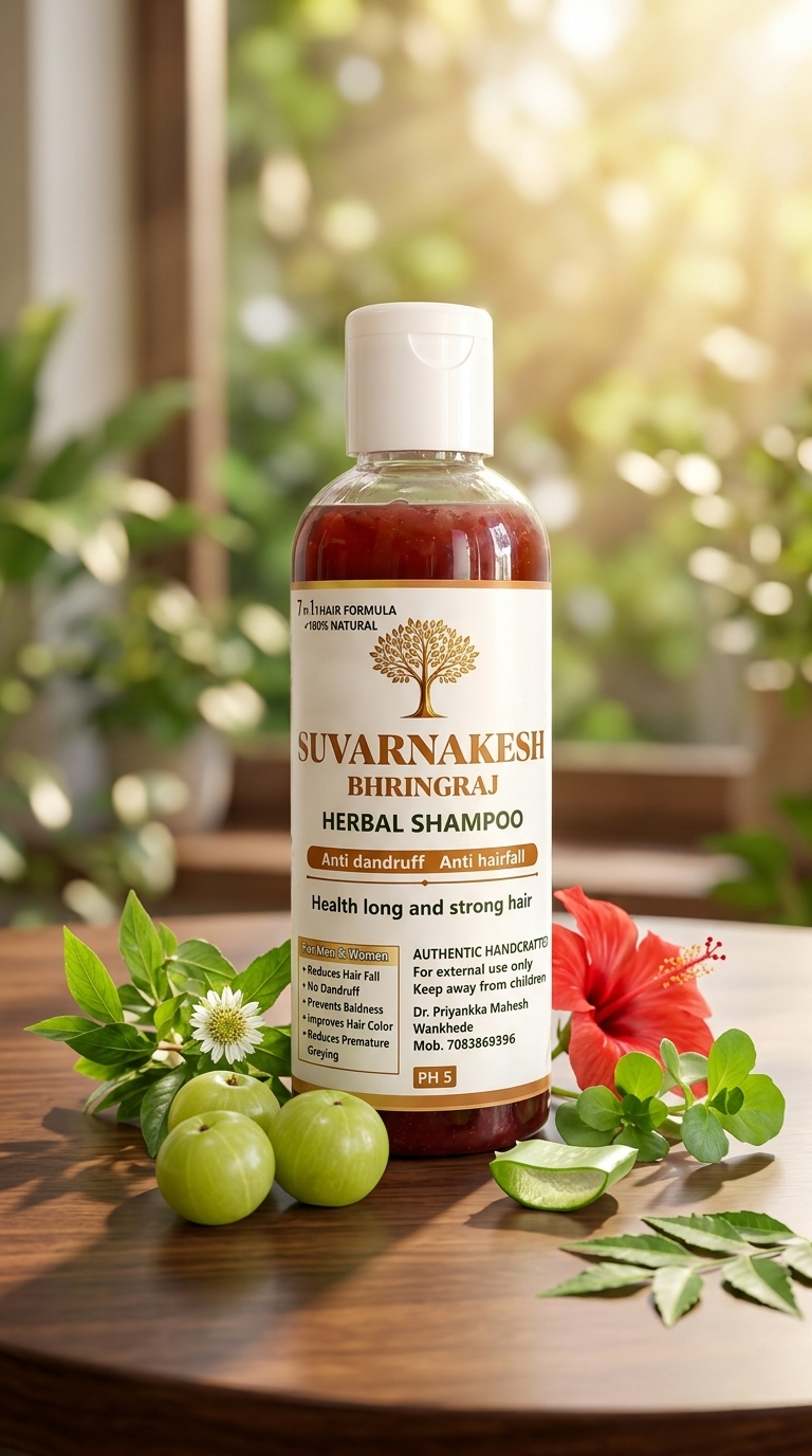 Suvarnakesh Bhringraj Herbal Shampoo