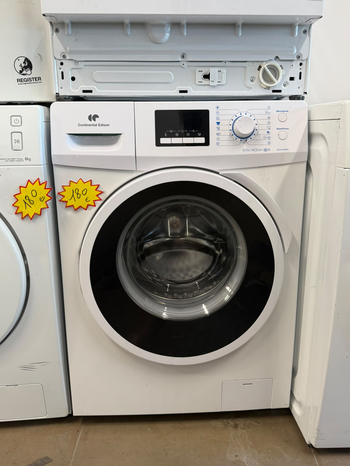 CONTINENTAL EDISON CELL9140DW Lave-linge 9kg 1400 tr/min A+ — Occasion