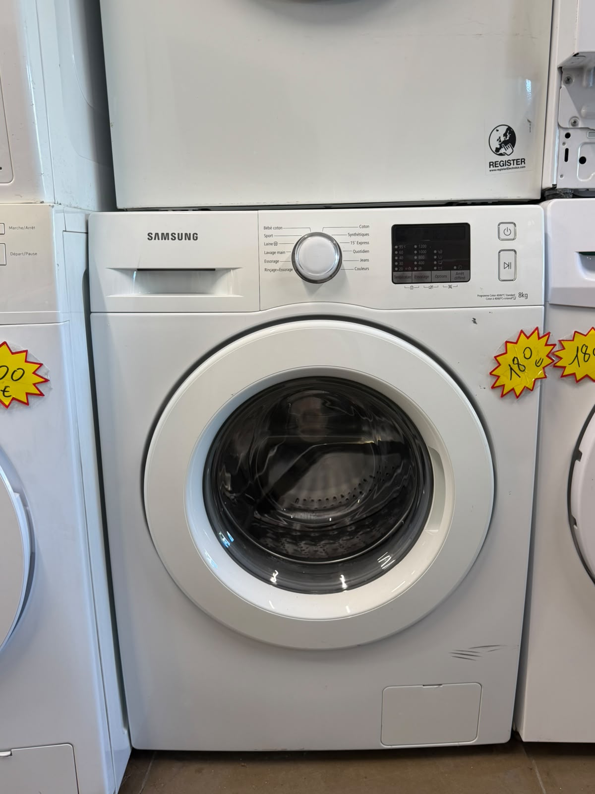 SAMSUNG Lave-linge frontal 8kg Multi-programmes — Occasion