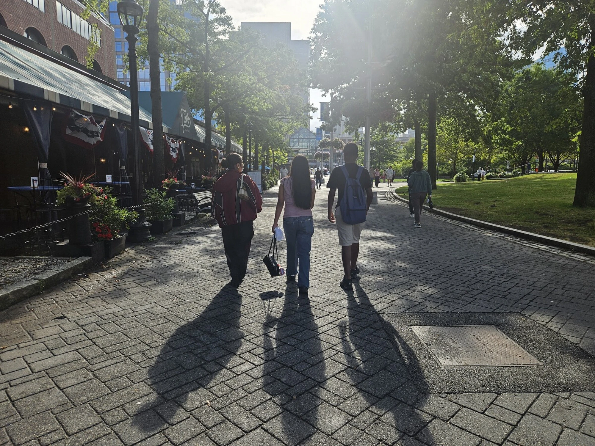 GEMS @ The Arts community members walking together in downtown