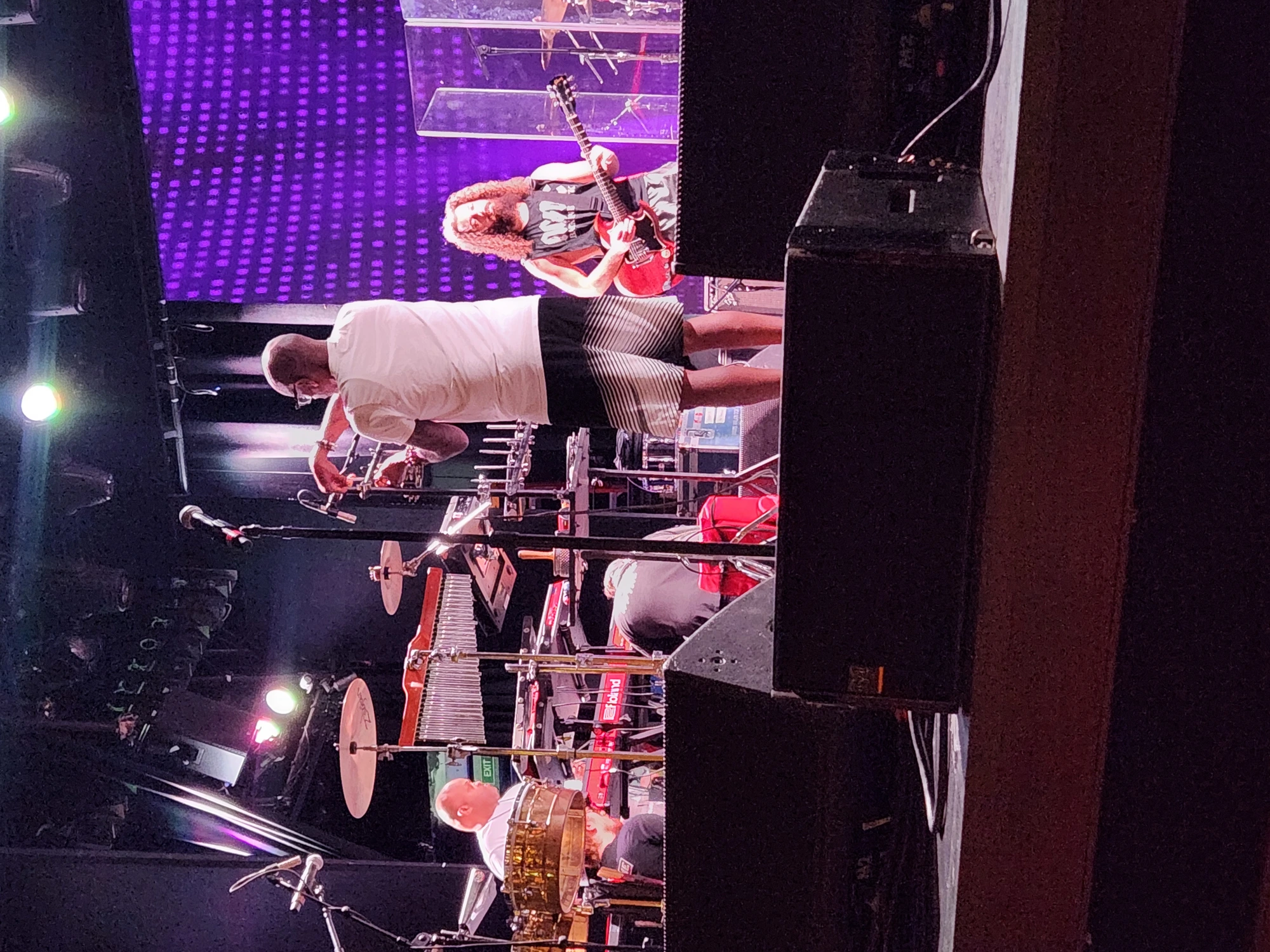 Full A.T.O.M. band on stage from the camera rig