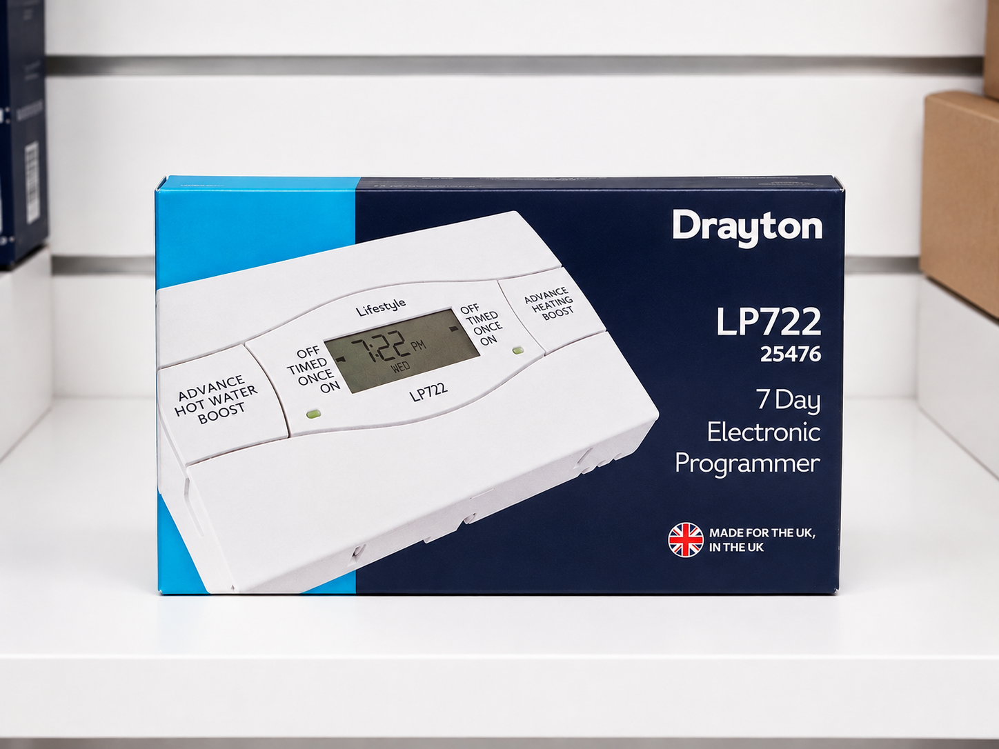 Drayton LP722 7 Day Electronic Programmer (Lifestyle) — Damaged Box