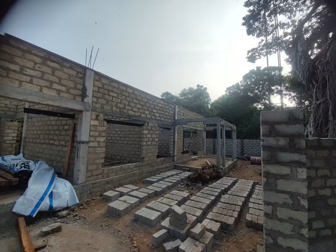 Blockwork structure progress
