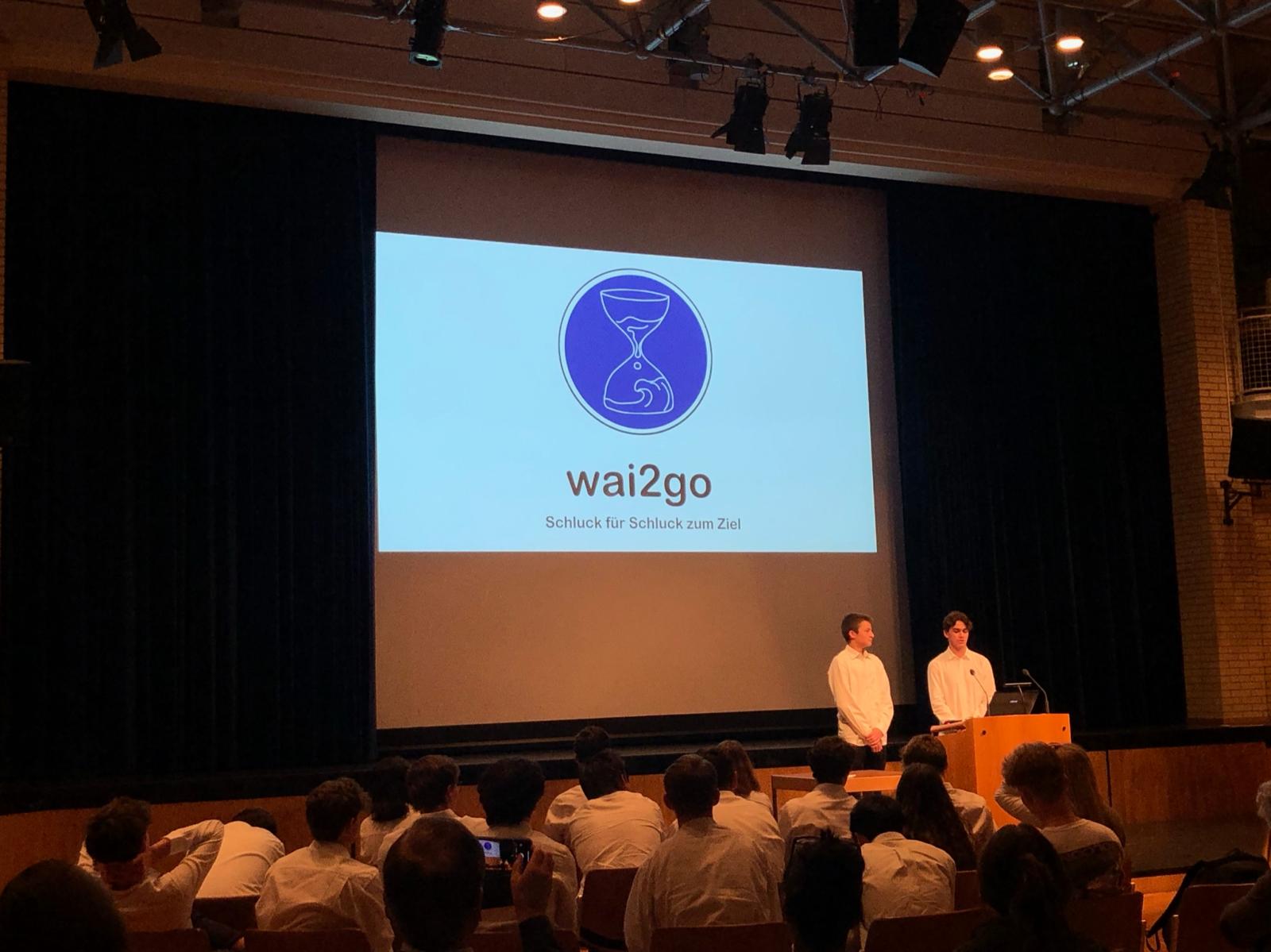 Präsentation unseres Startups wai2go als Teil des Company Programme von Young Enterprise Switzerland