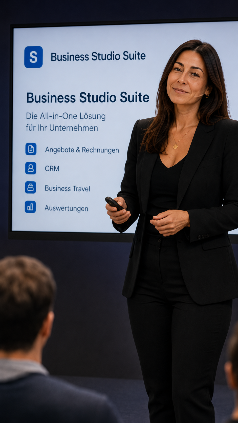 Petra Osterode präsentiert die Business Studio Suite