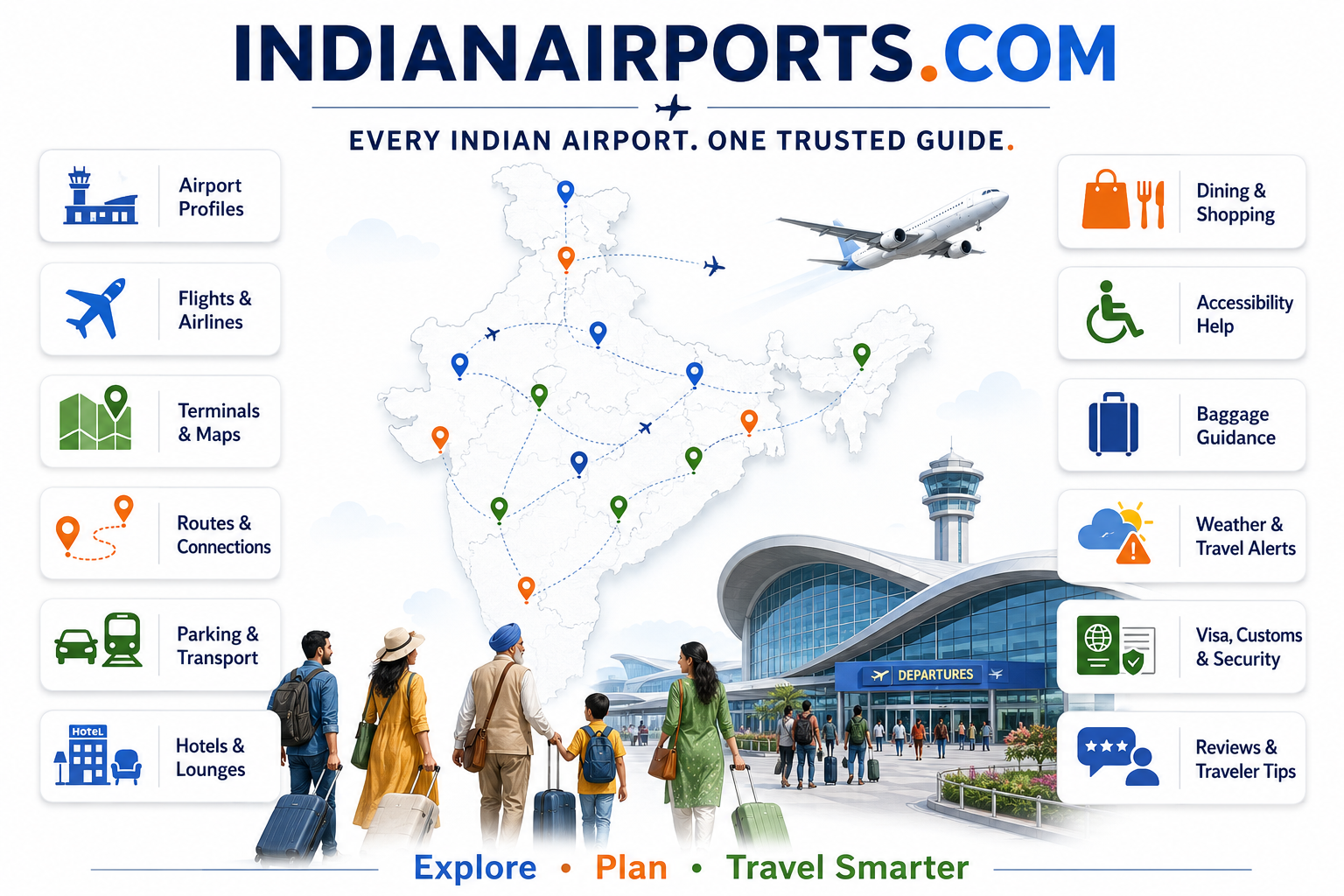 IndianAirports.com — how the platform works, from airport profiles to city intelligence