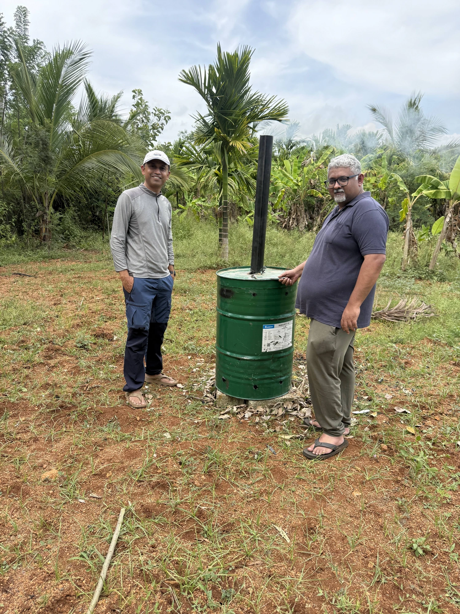 From an Old Oil Drum to Biochar: A DIY Soil-Carbon Experiment at Bilva Farms