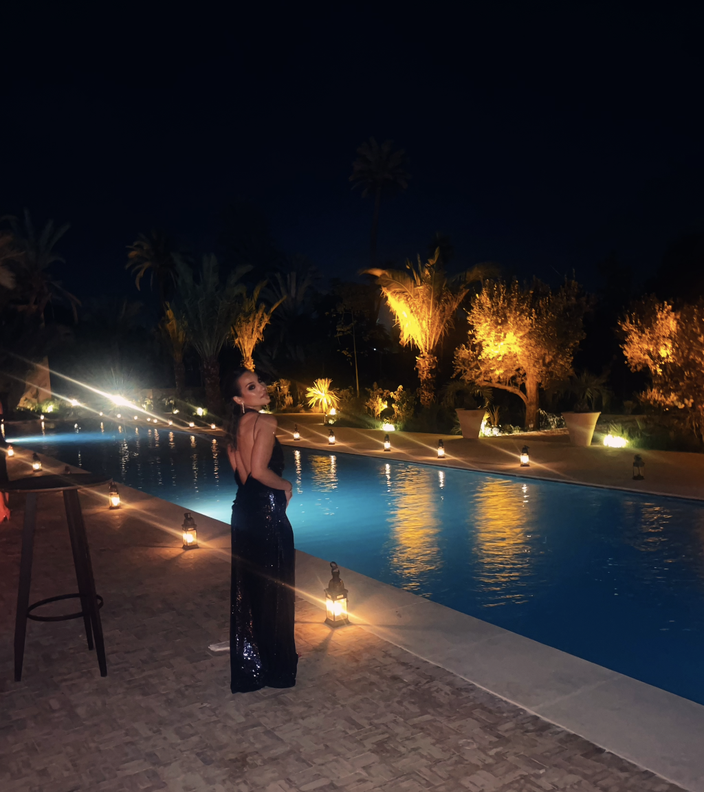 Maya Musings — pool side. lanterns lit. unstoppable.