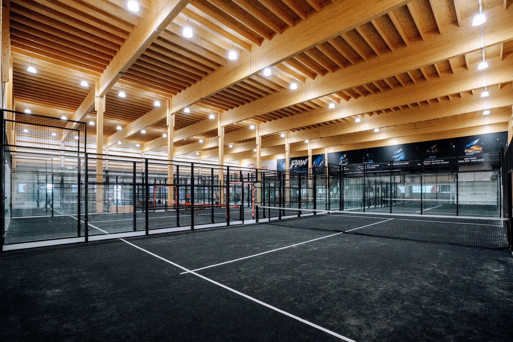 Padel court view at Padelarena