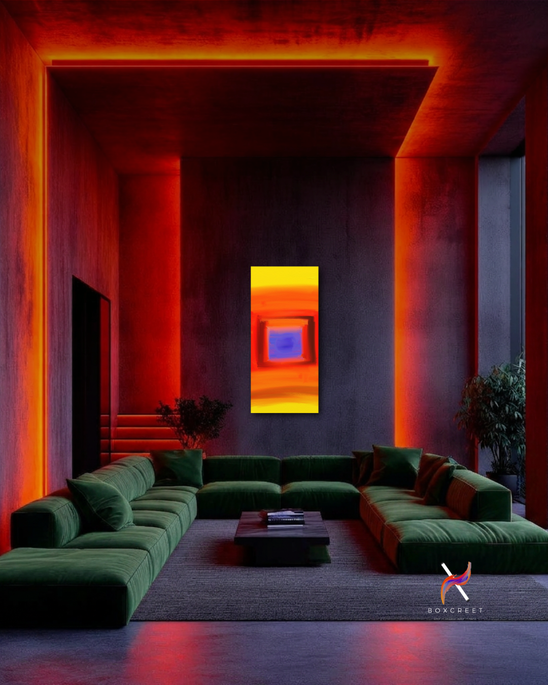 A Boxcreet piece within a beautifully designed interior