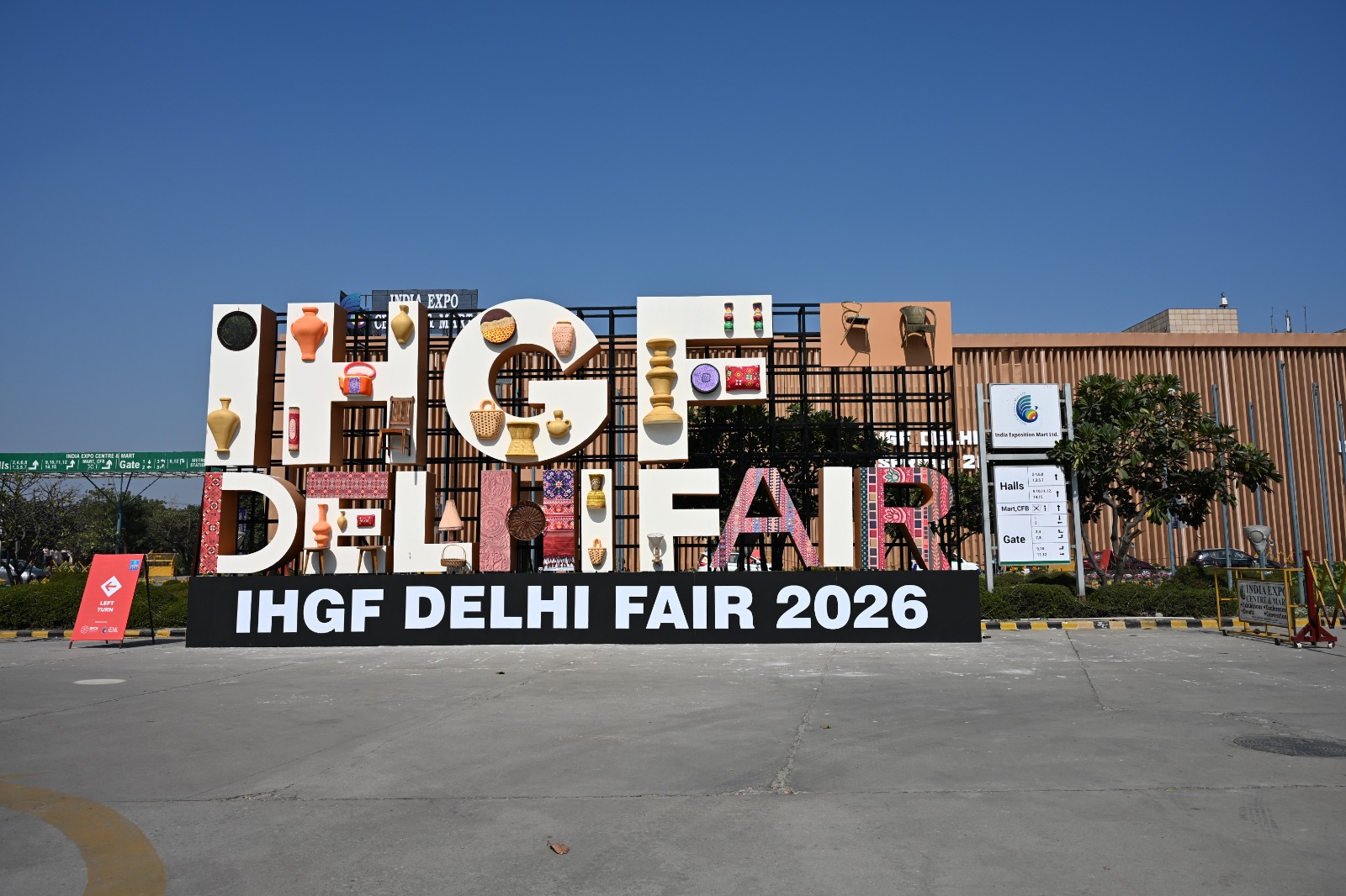 IHGF Delhi Fair 2026 signage at the fair entrance