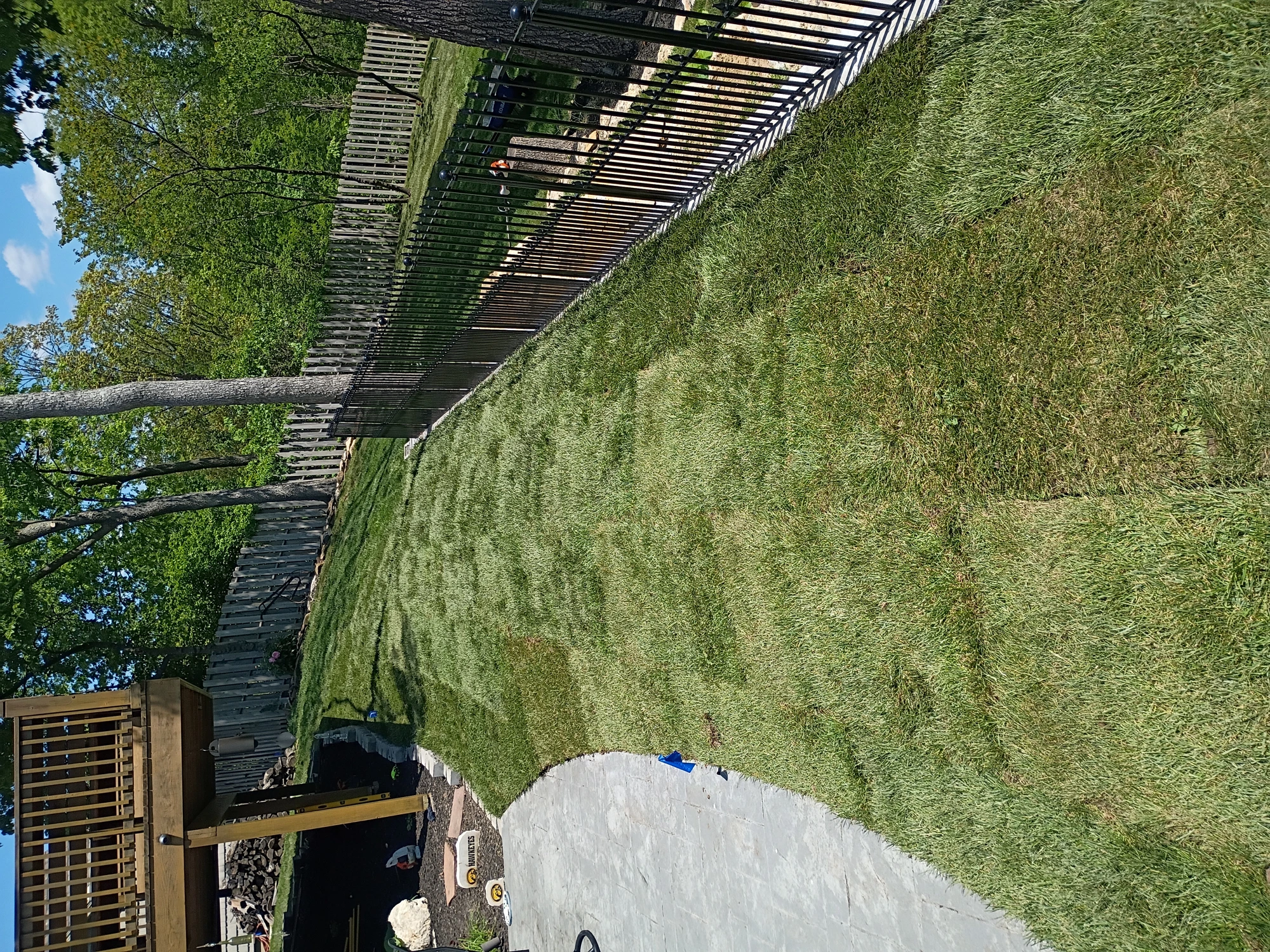Metal fence installation with soil preparation Kansas City