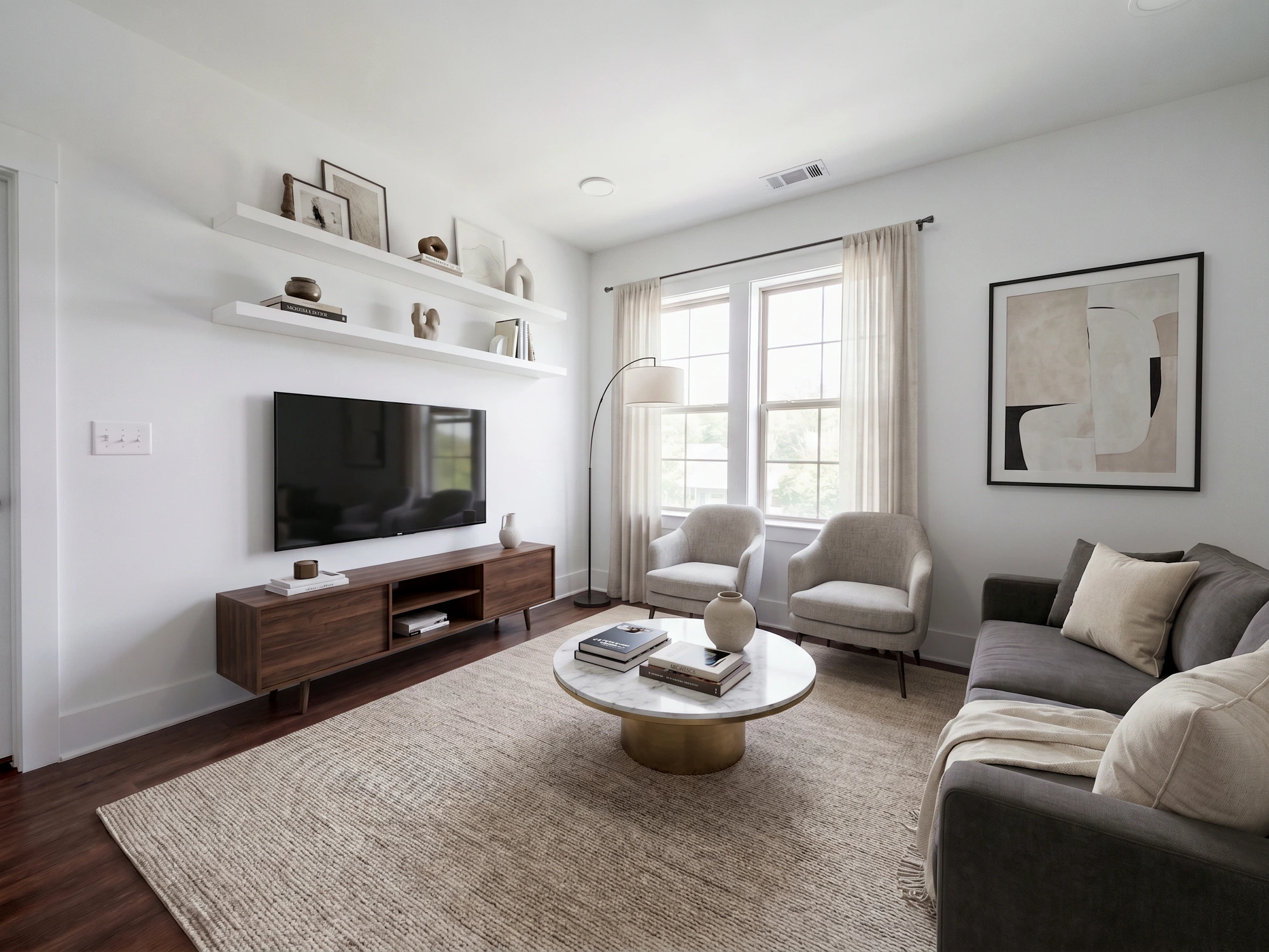 Before HomePhotoAI real estate photo enhancement