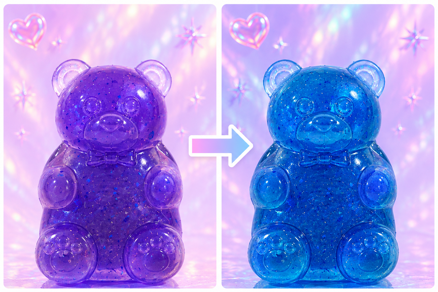 Violet → Blue